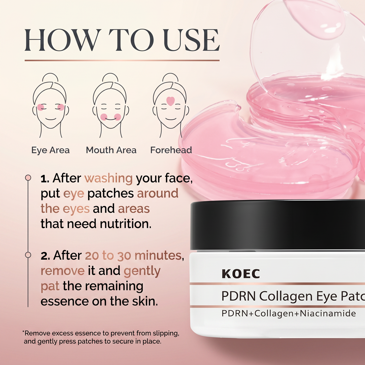 KOEC PDRN Collagen Eye Patch (60 Patches)