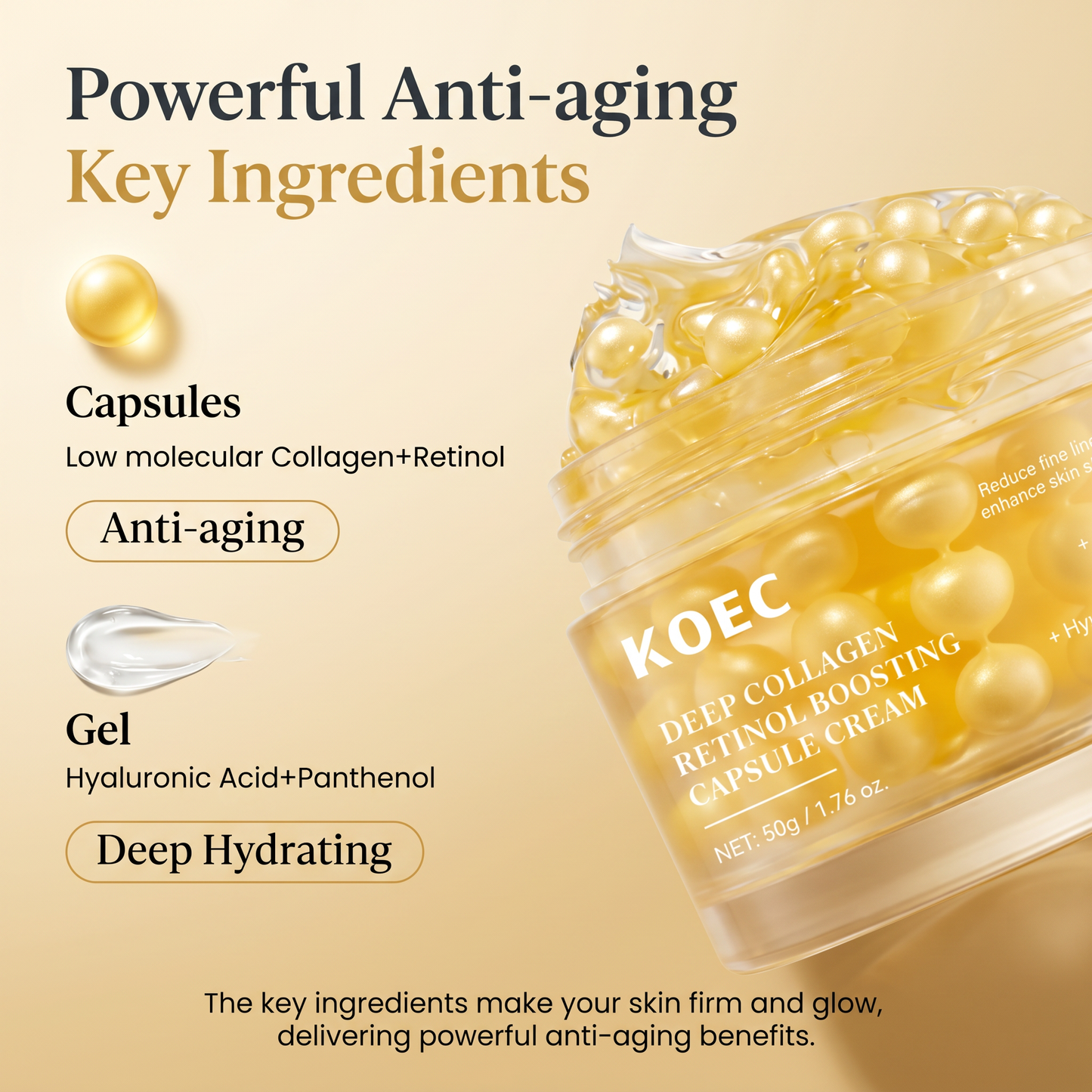 KOEC Deep Collagen Retinol Boosting Capsule Cream