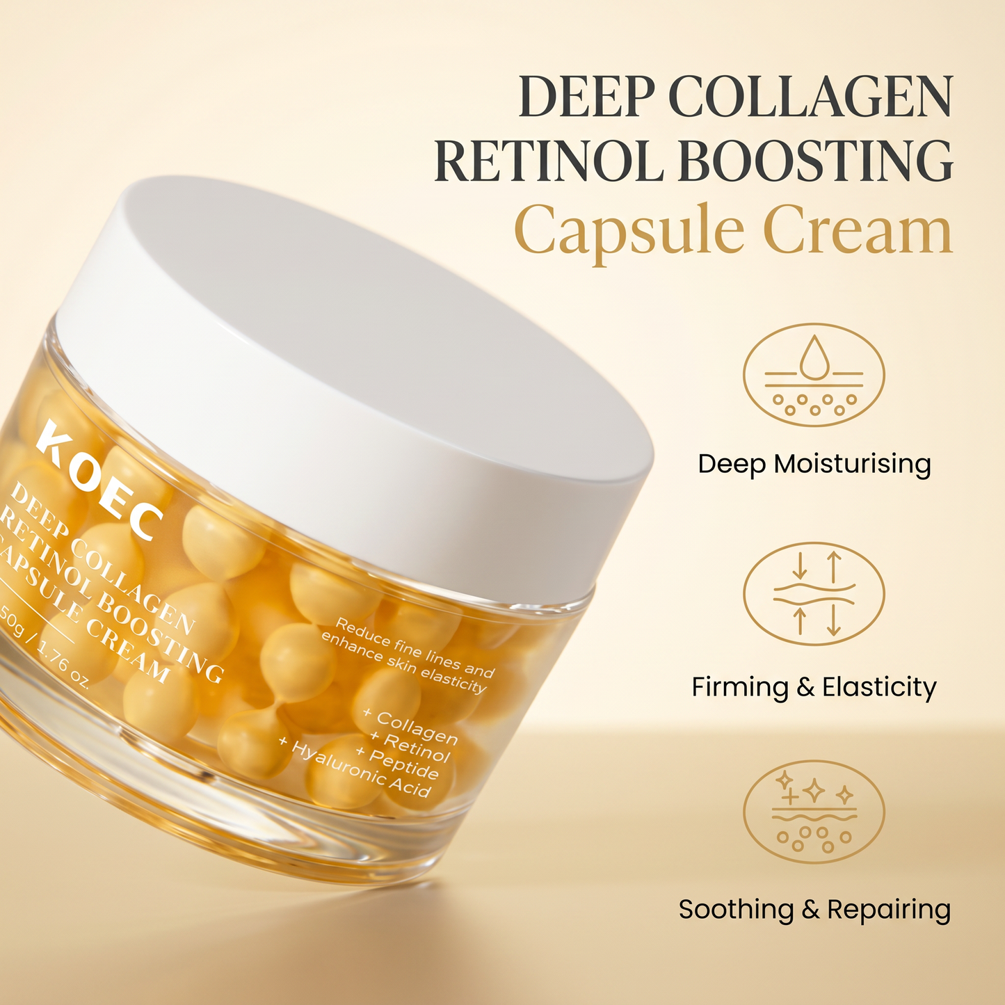 KOEC Deep Collagen Retinol Boosting Capsule Cream
