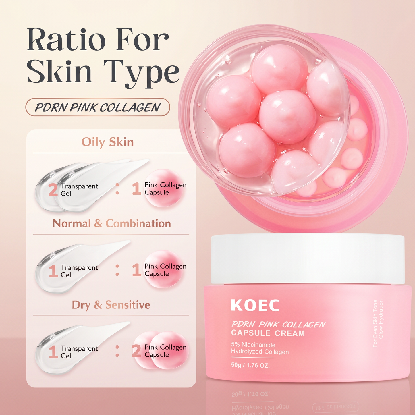 KOEC Rose PDRN Collagen Glow Crème