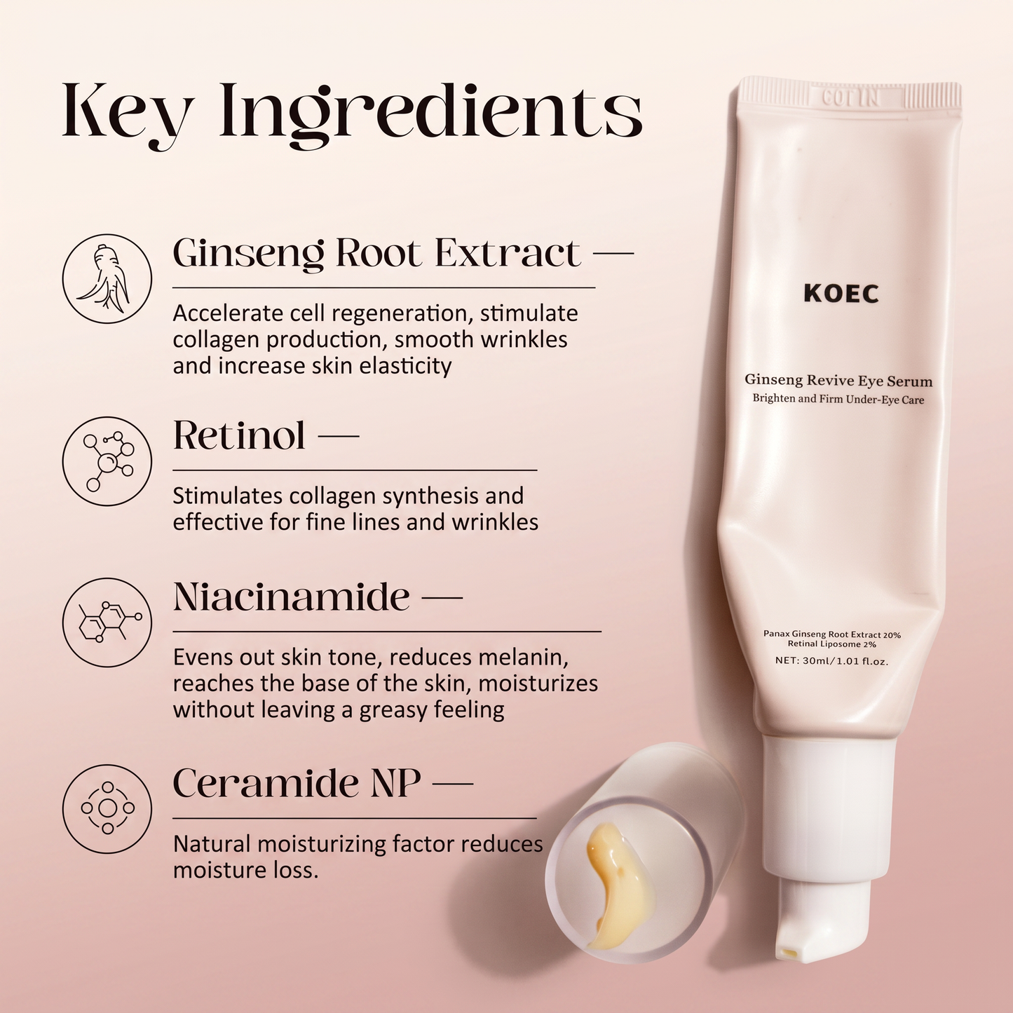KOEC Ginseng Revival Eye Serum