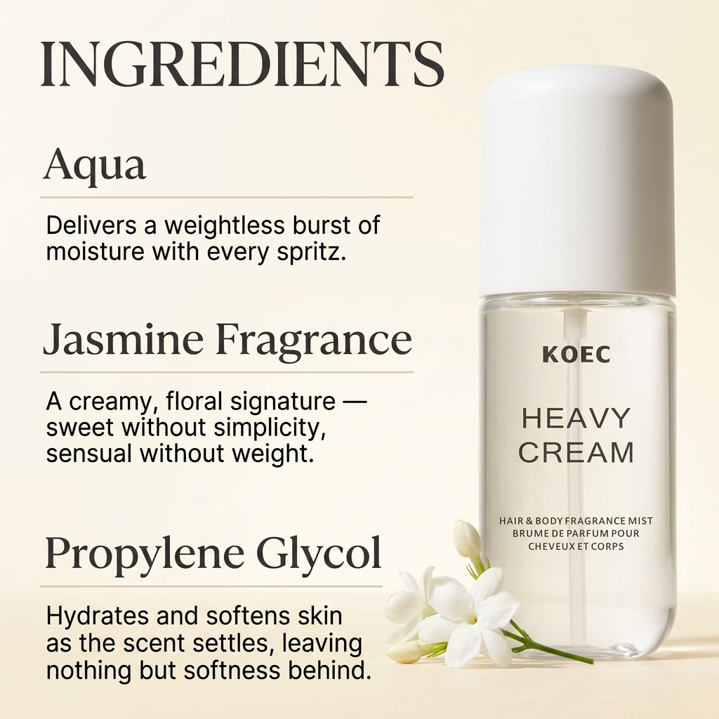 KOEC Jasmine Vanilla Cream Body Mist