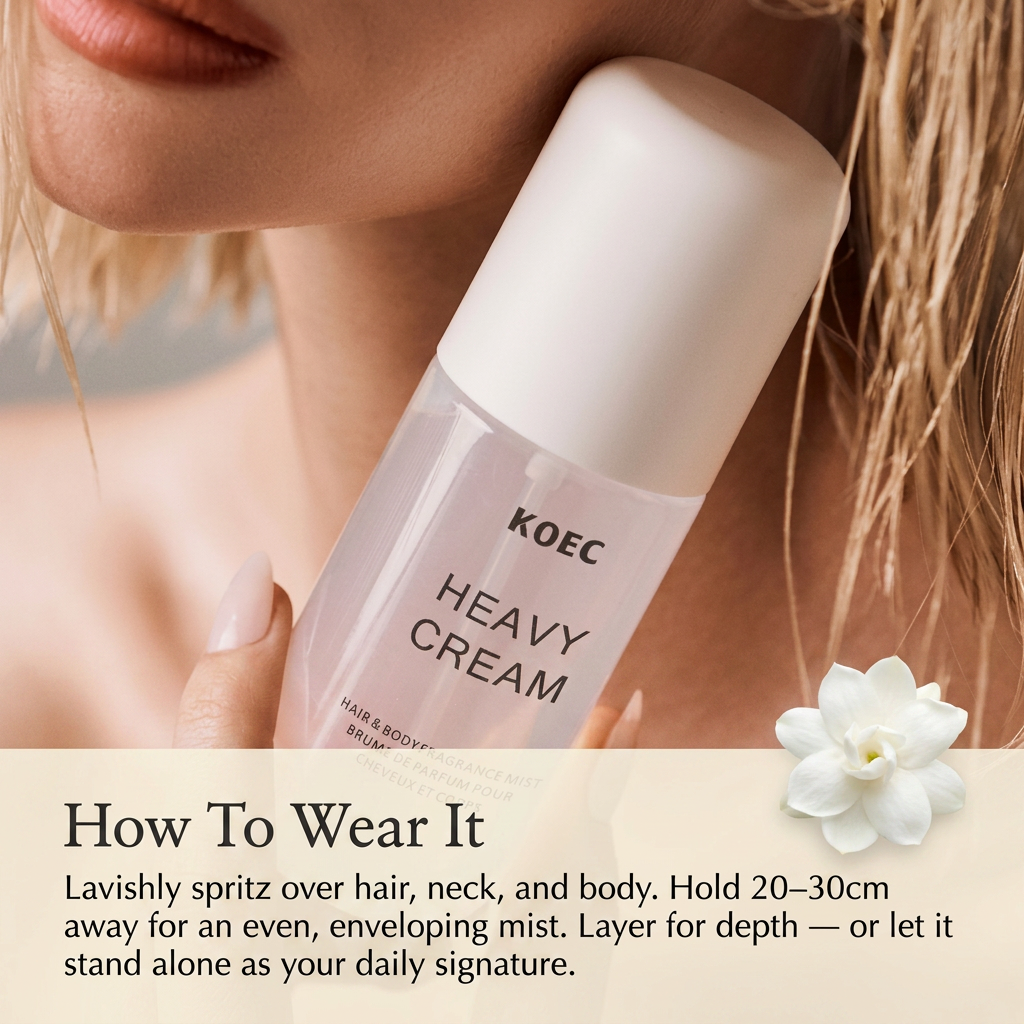 KOEC Jasmine Vanilla Cream Body Mist